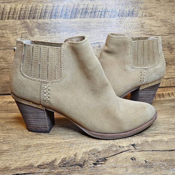 Steve Madden Tinker Camel Tan leather bootie sz 9 B - Picture 1 of 13